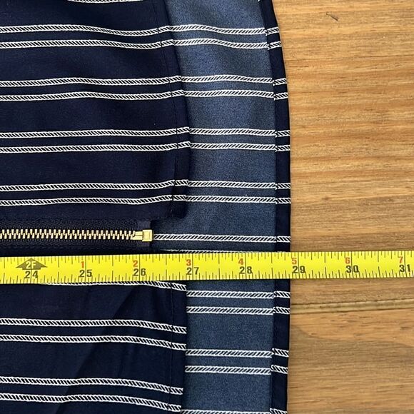 NWT Michael Kors Full Zip Utility Blouse Top Navy - Picture 8 of 8